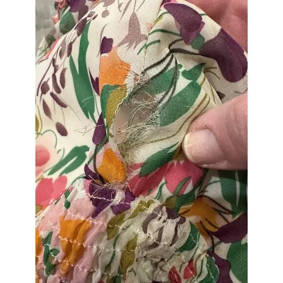 Rabbit Rabbit Rabbit Designs Dress 12 Floral Smocked Sundress Easter Wedding - Picture 8 of 9